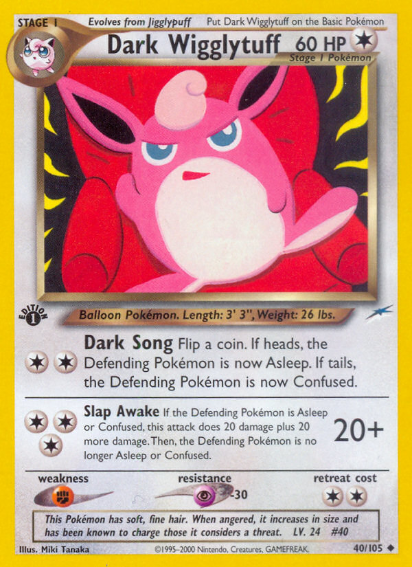 Dark Wigglytuff (40/105) [Neo Destiny 1st Edition] | Gear Gaming Fayetteville