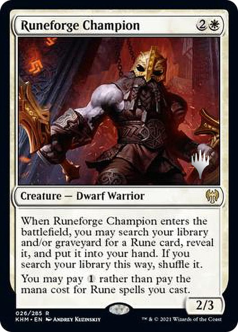 Runeforge Champion (Promo Pack) [Kaldheim Promos] | Gear Gaming Fayetteville