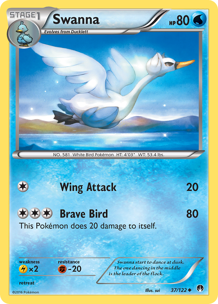 Swanna (37/122) [XY: BREAKpoint] | Gear Gaming Fayetteville