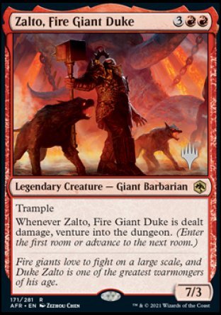 Zalto, Fire Giant Duke (Promo Pack) [Dungeons & Dragons: Adventures in the Forgotten Realms Promos] | Gear Gaming Fayetteville