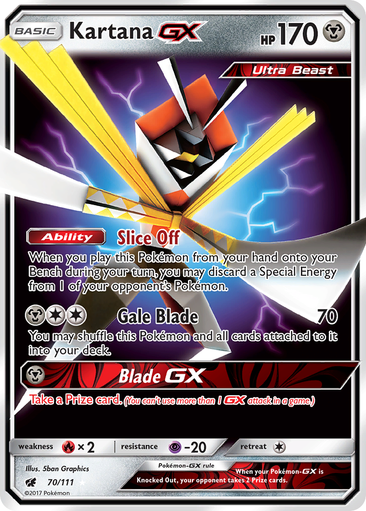 Kartana GX (70/111) [Sun & Moon: Crimson Invasion] | Gear Gaming Fayetteville