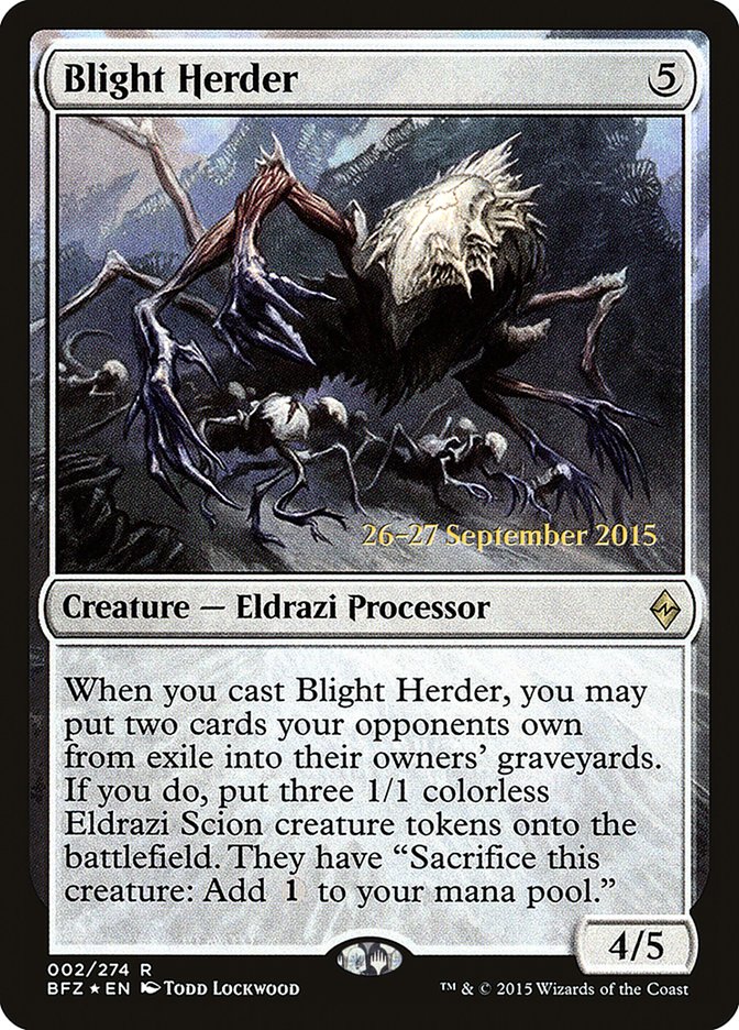 Blight Herder [Battle for Zendikar Prerelease Promos] | Gear Gaming Fayetteville