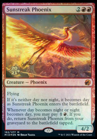 Sunstreak Phoenix [Innistrad: Midnight Hunt Prerelease Promos] | Gear Gaming Fayetteville