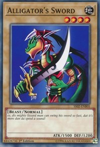 Alligator's Sword [Speed Duel Decks: Duelists of Tomorrow] [SS02-ENB05] | Gear Gaming Fayetteville