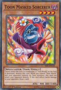 Toon Masked Sorcerer [Speed Duel Decks: Destiny Masters] [SS01-ENC05] | Gear Gaming Fayetteville