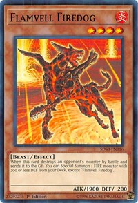 Flamvell Firedog [Structure Deck: Soulburner] [SDSB-EN016] | Gear Gaming Fayetteville