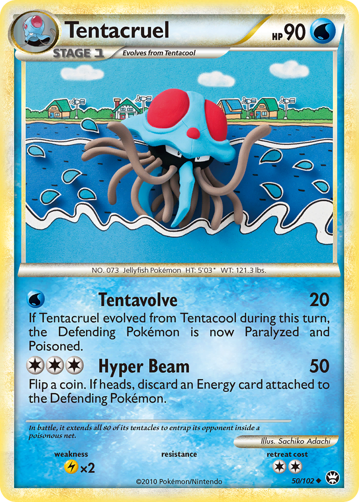 Tentacruel (50/102) [HeartGold & SoulSilver: Triumphant] | Gear Gaming Fayetteville