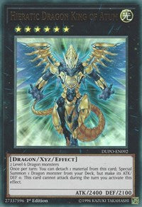 Hieratic Dragon King of Atum [Duel Power] [DUPO-EN092] | Gear Gaming Fayetteville