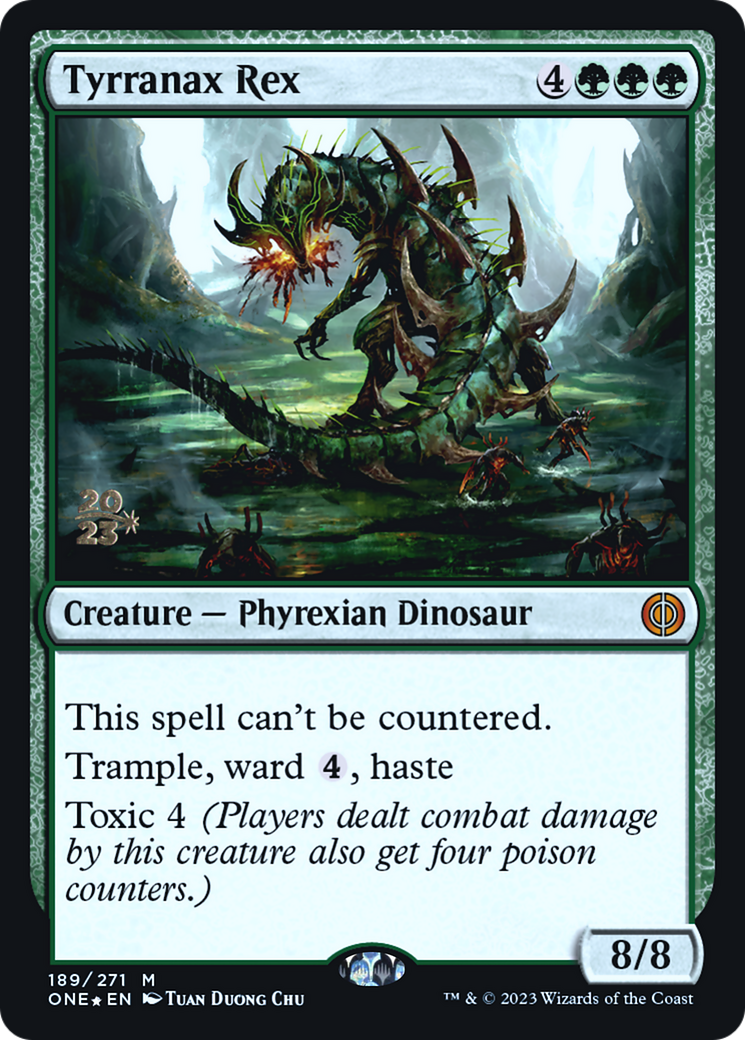 Tyrranax Rex [Phyrexia: All Will Be One Prerelease Promos] | Gear Gaming Fayetteville