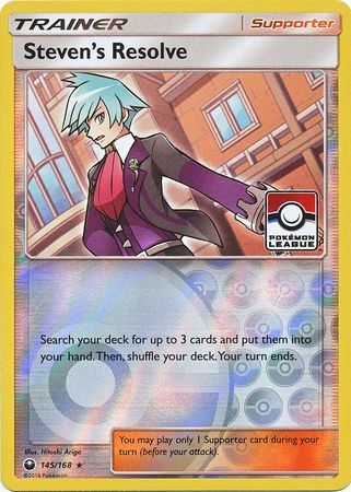 Steven's Resolve (145/168) (League Promo) [Sun & Moon: Celestial Storm] | Gear Gaming Fayetteville