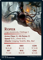 Roper Art Card (Gold-Stamped Signature) [Dungeons & Dragons: Adventures in the Forgotten Realms Art Series] | Gear Gaming Fayetteville