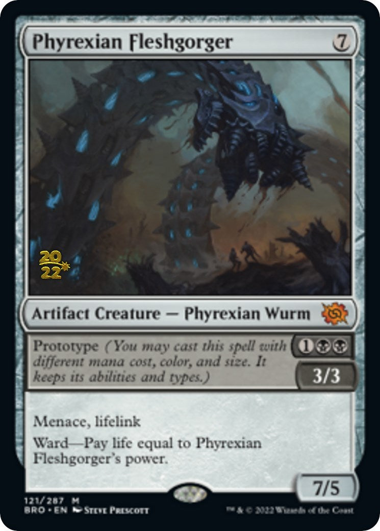 Phyrexian Fleshgorger [The Brothers' War Prerelease Promos] | Gear Gaming Fayetteville