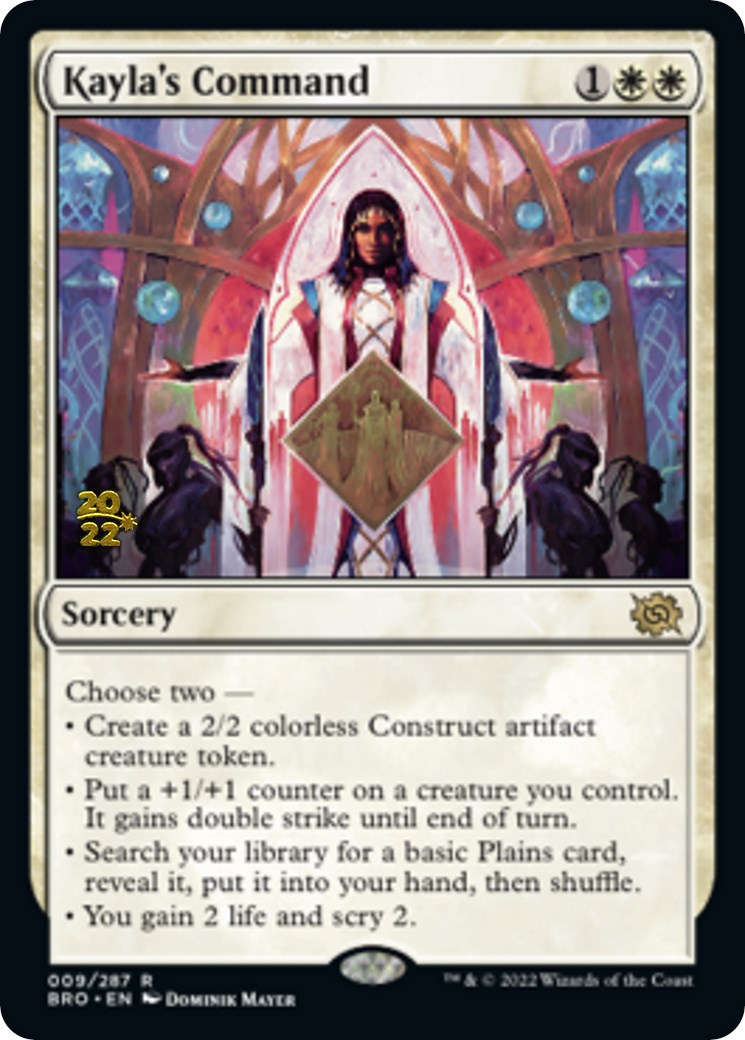 Kayla's Command [The Brothers' War Prerelease Promos] | Gear Gaming Fayetteville