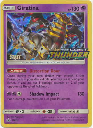 Giratina (SM151) (Staff Prerelease Promo) [Sun & Moon: Black Star Promos] | Gear Gaming Fayetteville