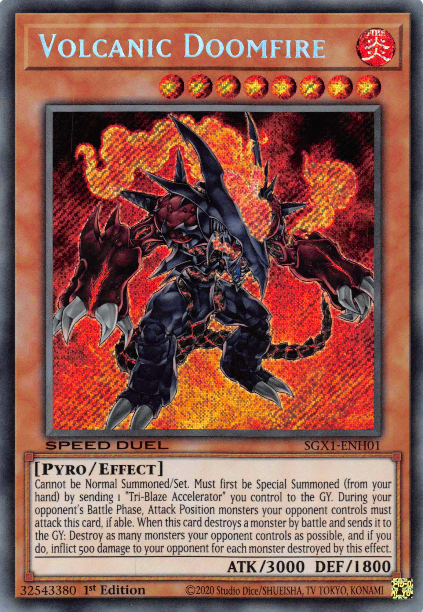 Volcanic Doomfire [SGX1-ENH01] Secret Rare | Gear Gaming Fayetteville