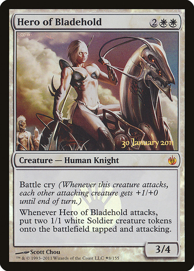 Hero of Bladehold [Mirrodin Besieged Prerelease Promos] | Gear Gaming Fayetteville