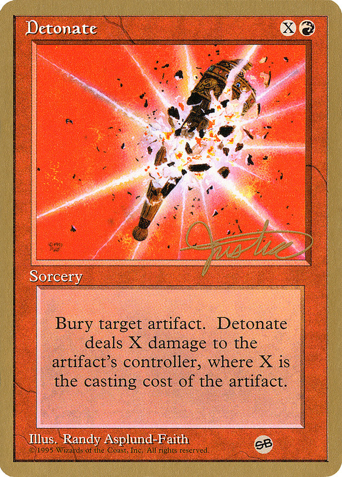 Detonate (Mark Justice) (SB) [Pro Tour Collector Set] | Gear Gaming Fayetteville