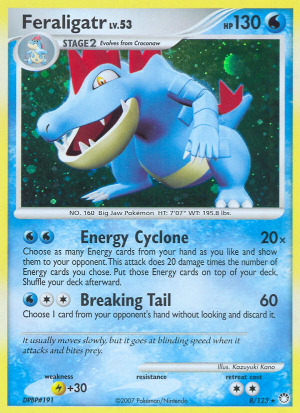 Feraligatr (8/123) [Diamond & Pearl: Mysterious Treasures] | Gear Gaming Fayetteville