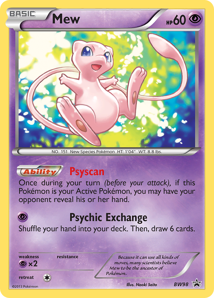 Mew (BW98) [Black & White: Black Star Promos] | Gear Gaming Fayetteville