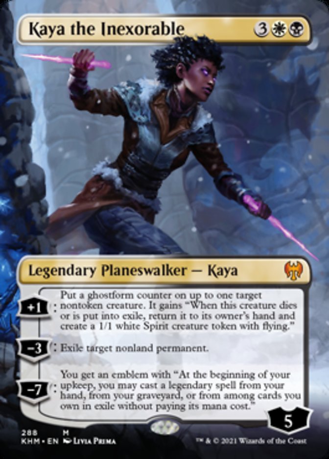 Kaya the Inexorable (Borderless) [Kaldheim] | Gear Gaming Fayetteville