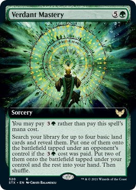 Verdant Mastery (Extended Art) [Strixhaven: School of Mages] | Gear Gaming Fayetteville