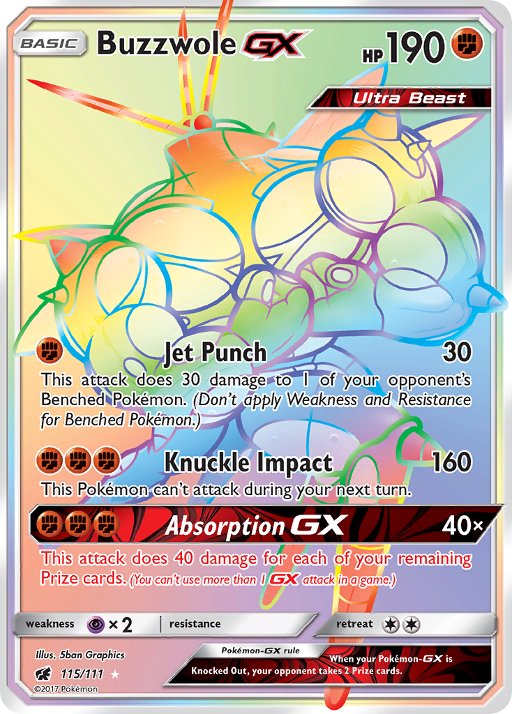 Buzzwole GX (115/111) [Sun & Moon: Crimson Invasion] | Gear Gaming Fayetteville