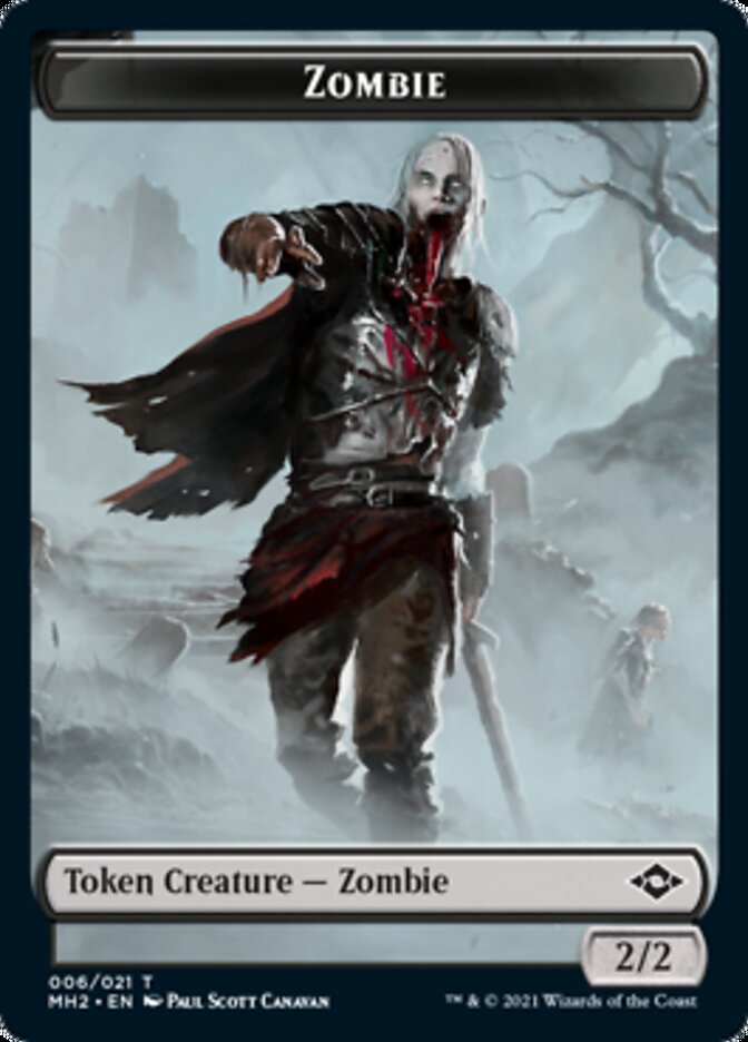 Zombie Token [Modern Horizons 2 Tokens] | Gear Gaming Fayetteville