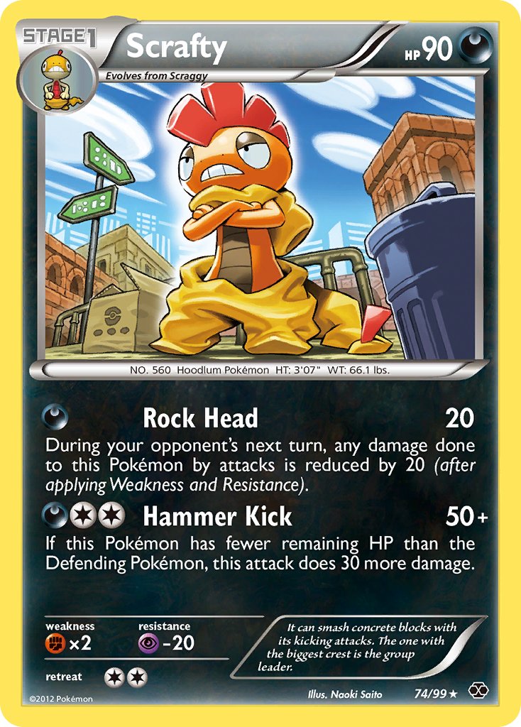 Scrafty (74/99) (Theme Deck Exclusive) [Black & White: Next Destinies] | Gear Gaming Fayetteville