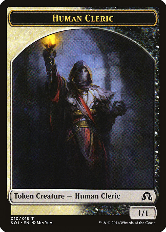 Human Cleric Token [Shadows over Innistrad Tokens] | Gear Gaming Fayetteville