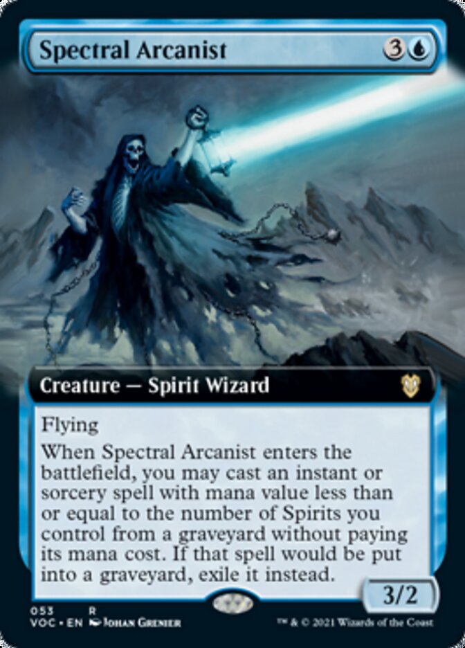 Spectral Arcanist (Extended Art) [Innistrad: Crimson Vow Commander] | Gear Gaming Fayetteville