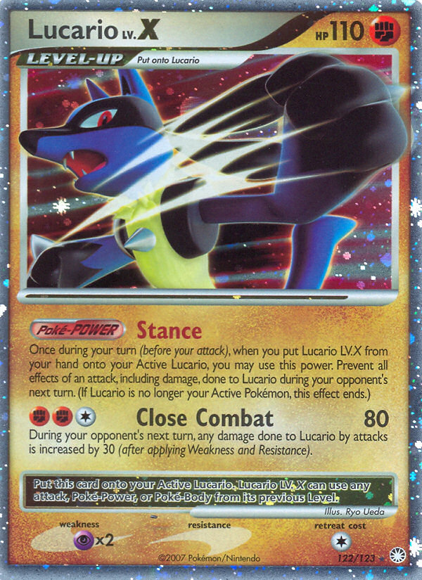 Lucario LV.X (122/123) [Diamond & Pearl: Mysterious Treasures] | Gear Gaming Fayetteville