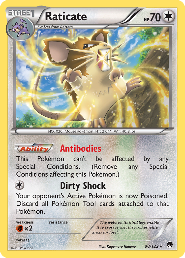 Raticate (88/122) [XY: BREAKpoint] | Gear Gaming Fayetteville