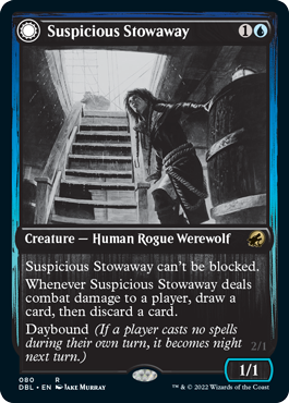 Suspicious Stowaway // Seafaring Werewolf [Innistrad: Double Feature] | Gear Gaming Fayetteville