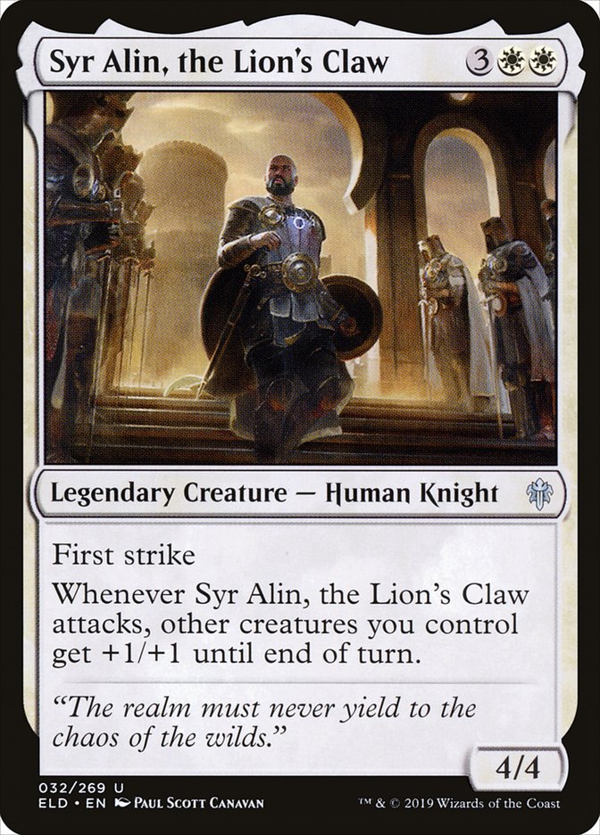 Syr Alin, the Lion's Claw [Throne of Eldraine] | Gear Gaming Fayetteville