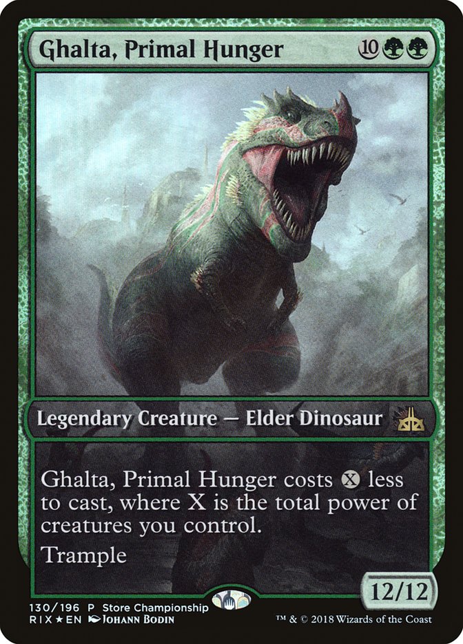 Ghalta, Primal Hunger (Store Championship) (Full Art) [Rivals of Ixalan Promos] | Gear Gaming Fayetteville