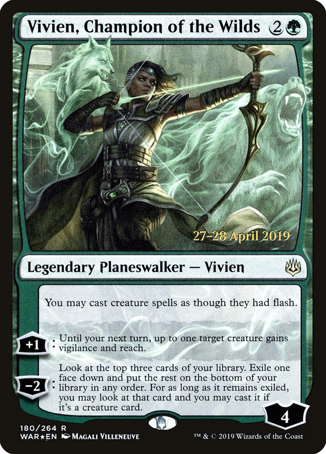 Vivien, Champion of the Wilds [War of the Spark Prerelease Promos] | Gear Gaming Fayetteville