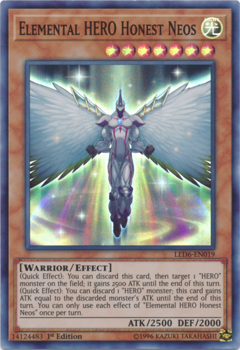 Elemental Hero Honest Neos [LED6-EN019] Super Rare | Gear Gaming Fayetteville