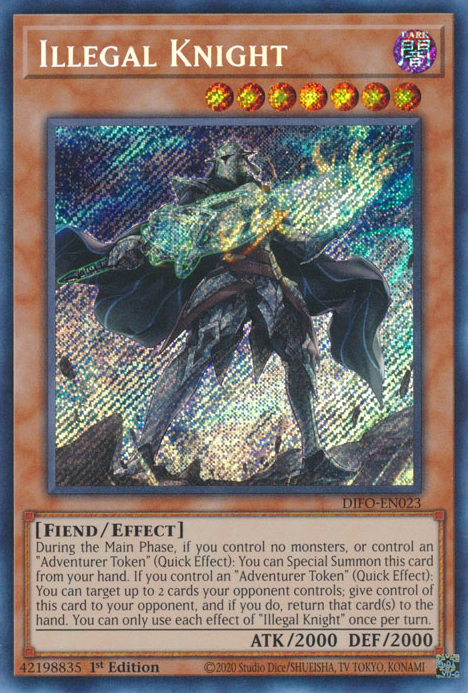 Illegal Knight [DIFO-EN023] Secret Rare | Gear Gaming Fayetteville