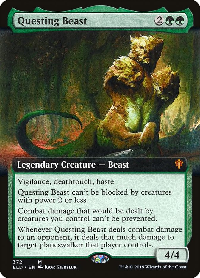 Questing Beast (Extended Art) [Throne of Eldraine] | Gear Gaming Fayetteville