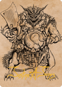 Thrakkus the Butcher Art Card (Gold-Stamped Signature) [Commander Legends: Battle for Baldur's Gate Art Series] | Gear Gaming Fayetteville