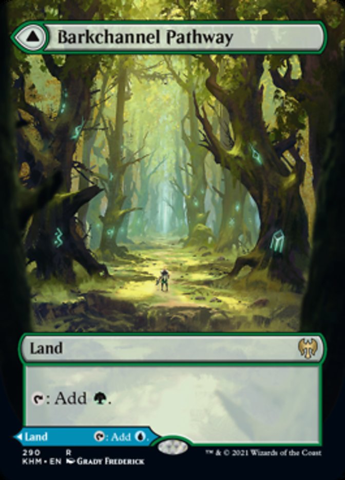 Barkchannel Pathway // Tidechannel Pathway (Borderless Alternate Art) [Kaldheim] | Gear Gaming Fayetteville