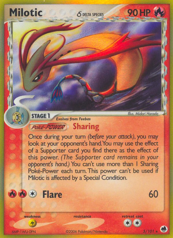 Milotic (5/101) (Delta Species) [EX: Dragon Frontiers] | Gear Gaming Fayetteville