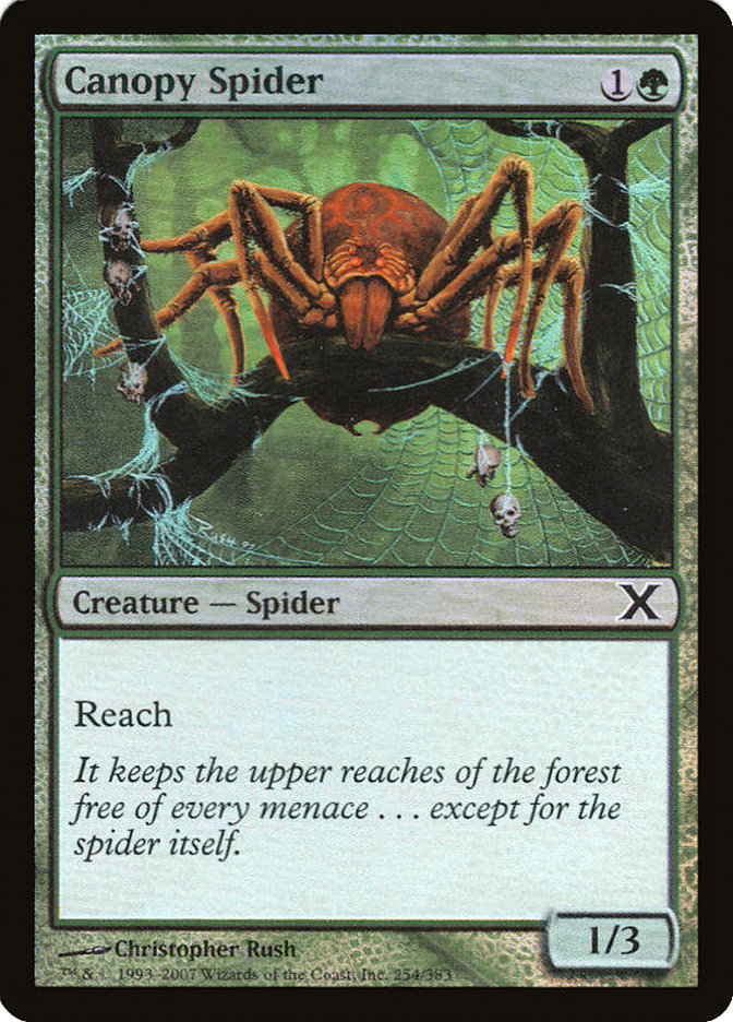 Canopy Spider (Premium Foil) [Tenth Edition] | Gear Gaming Fayetteville