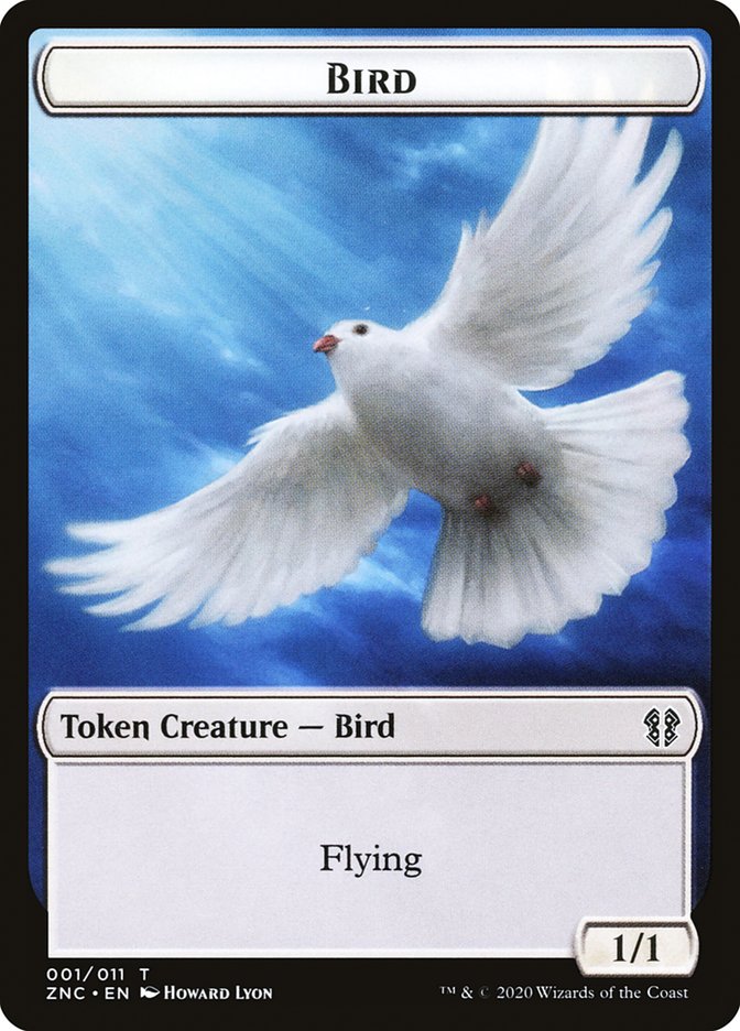 Bird // Kor Ally Double-Sided Token [Zendikar Rising Commander Tokens] | Gear Gaming Fayetteville