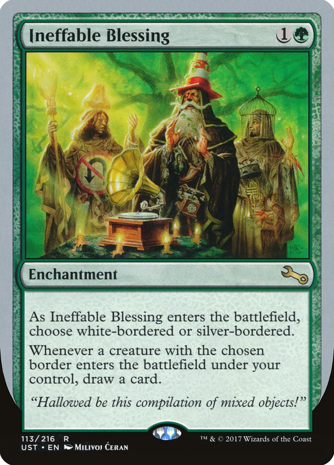 Ineffable Blessing ("choose white-bordered or silver-bordered") [Unstable] | Gear Gaming Fayetteville