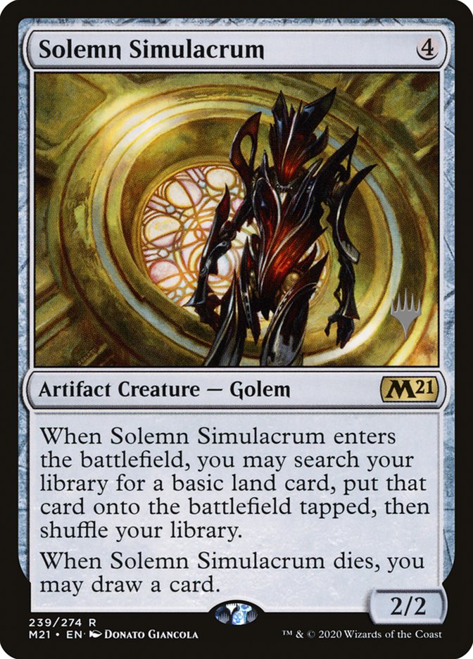 Solemn Simulacrum (Promo Pack) [Core Set 2021 Promos] | Gear Gaming Fayetteville