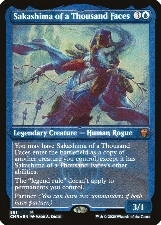 Sakashima of a Thousand Faces (Etched) [Commander Legends] | Gear Gaming Fayetteville