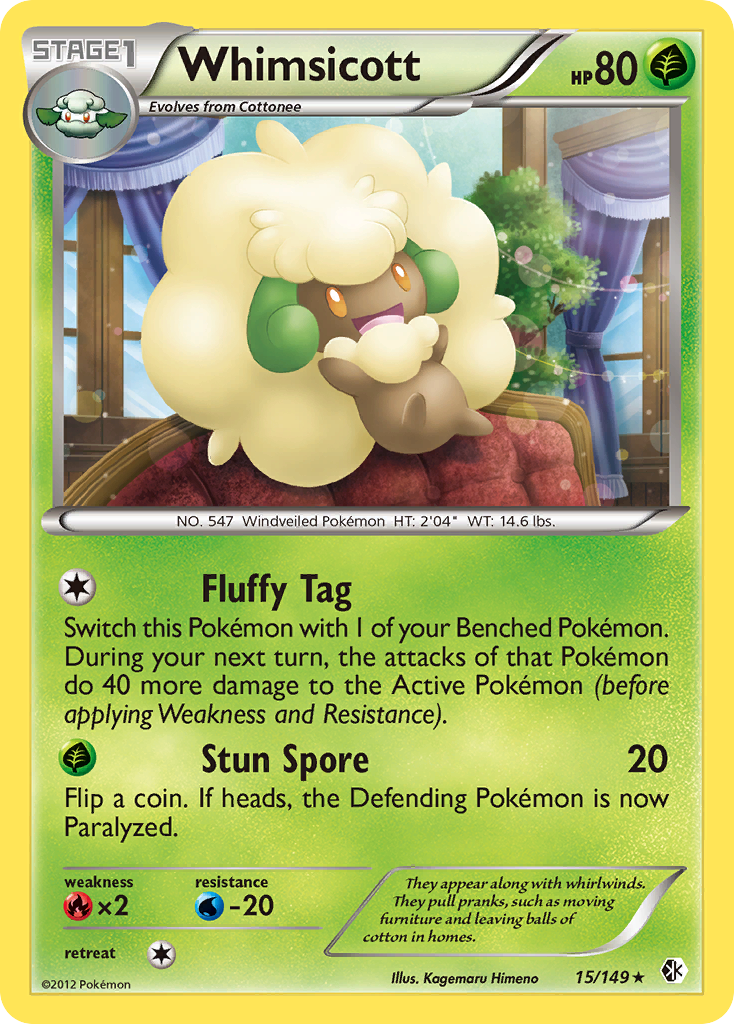 Whimsicott (15/149) [Black & White: Boundaries Crossed] | Gear Gaming Fayetteville