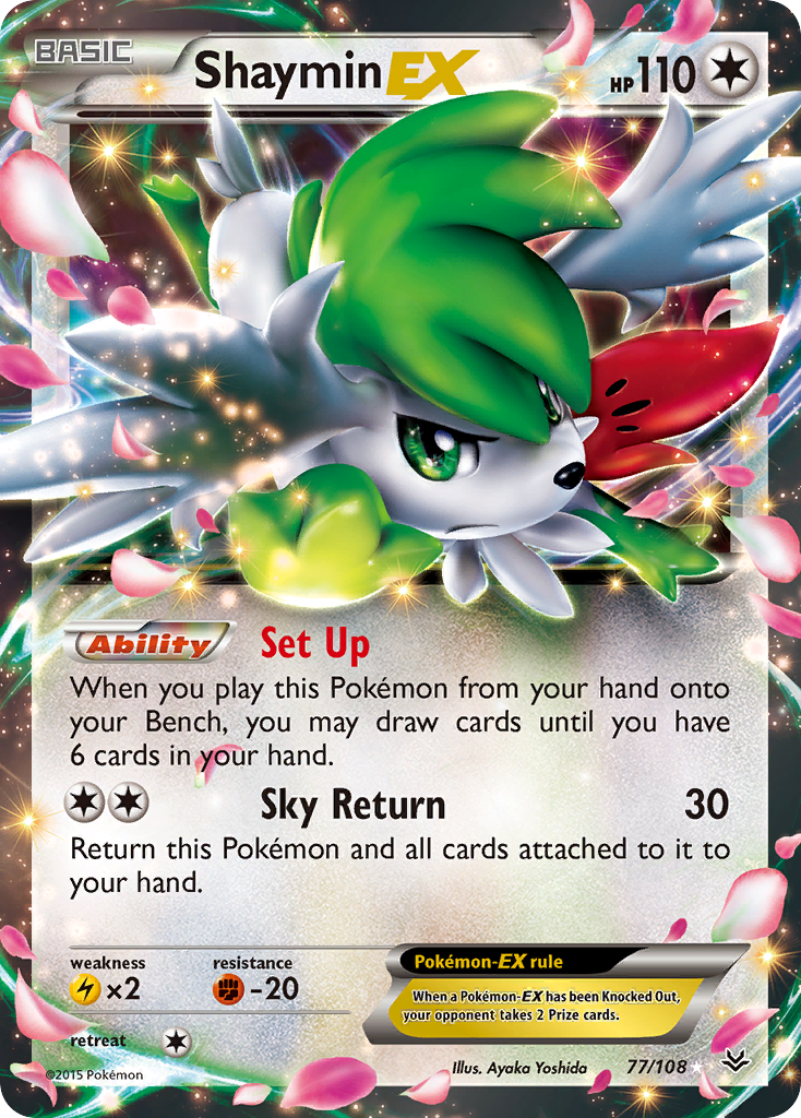 Shaymin EX (77/108) [XY: Roaring Skies] | Gear Gaming Fayetteville