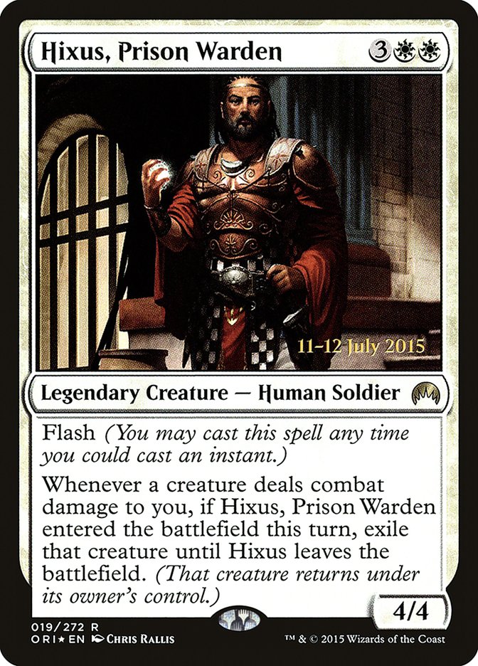 Hixus, Prison Warden [Magic Origins Prerelease Promos] | Gear Gaming Fayetteville